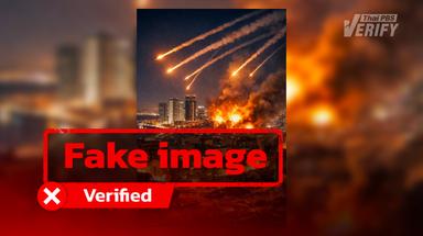 Image of missile attack on Tel Aviv found to be AI-generated