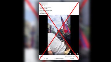 Verified: Clip claims “Anutin” opened Thai-Cambodian border — in fact, it shows Nepal protests over social media ban